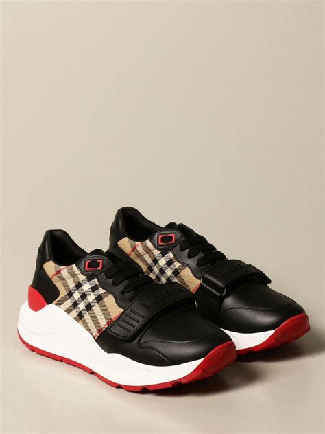 black burberry sneakers women's|Burberry black and white sneakers.